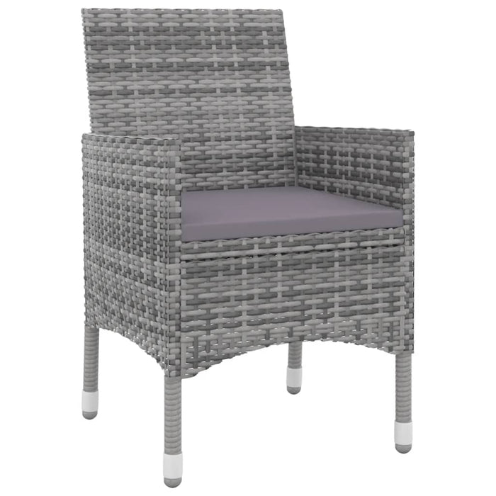 Set mobilier de grădină cu perne 5 piese poliratan & sticlă WALTI