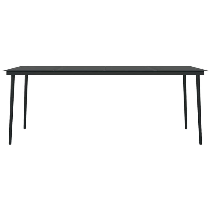 Set mobilier de grădină cu perne, 9 piese, poliratan și sticlă WALTI