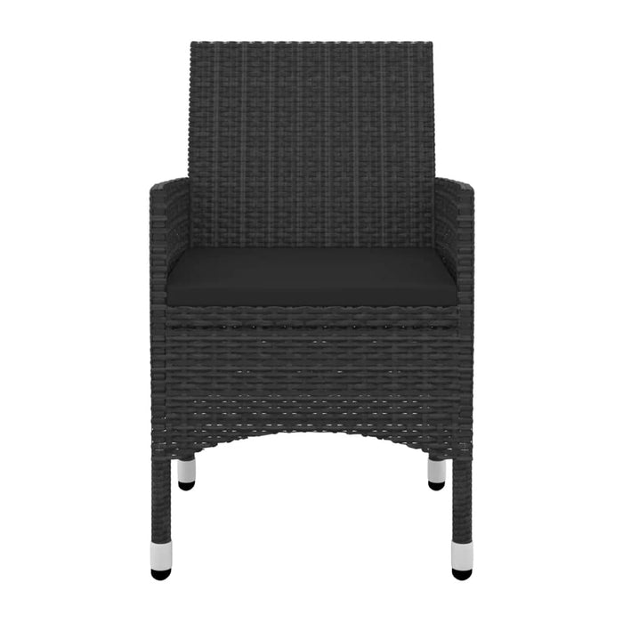 Set mobilier de grădină cu perne 5 piese poliratan & sticlă - WALTI WALTI