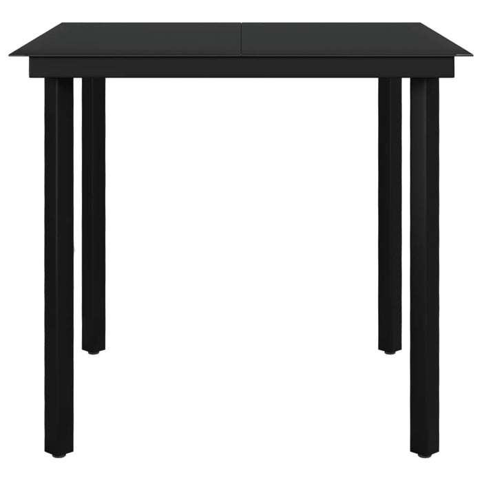 Set mobilier de grădină cu perne, 3 piese, poliratan și sticlă - WALTI WALTI