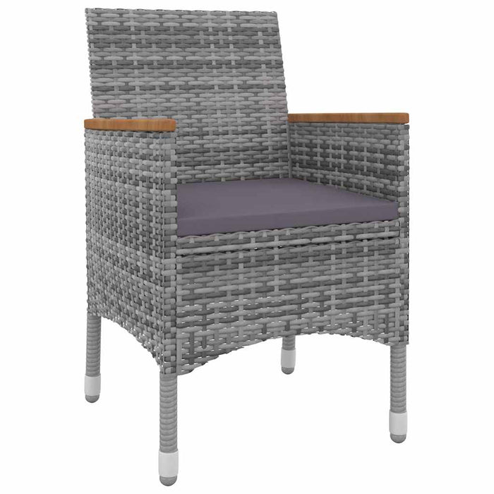 Set mobilier de grădină cu perne 5 piese poliratan & sticlă - WALTI WALTI