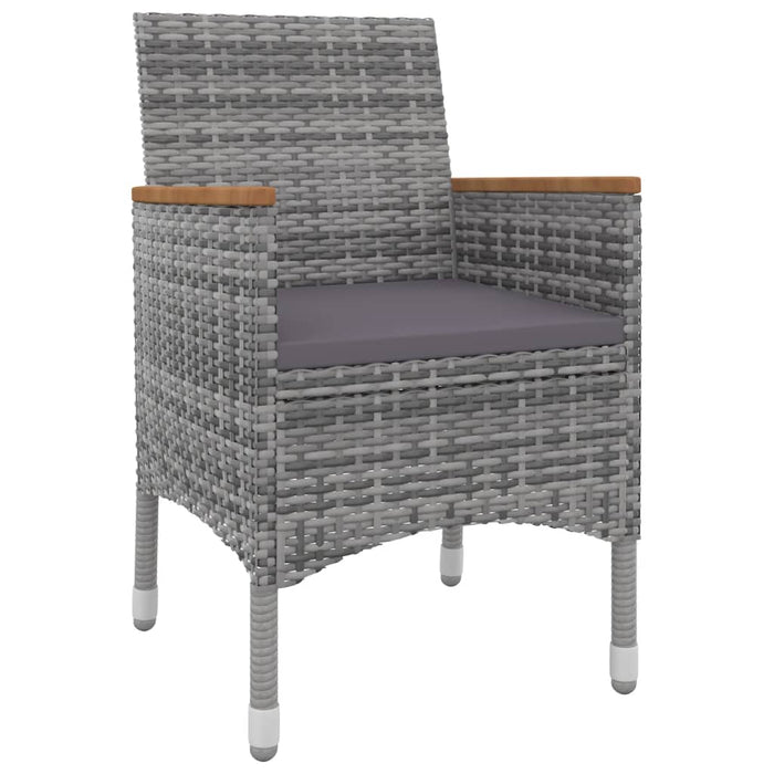 Set mobilier de grădină cu perne 5 piese poliratan & sticlă WALTI