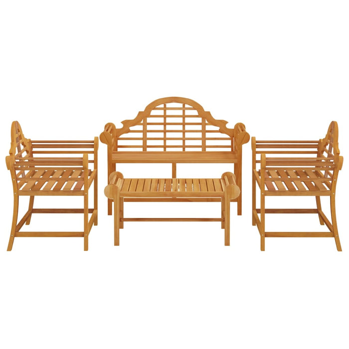 Set mobilier de grădină, 4 piese, lemn masiv de tec - WALTI WALTI