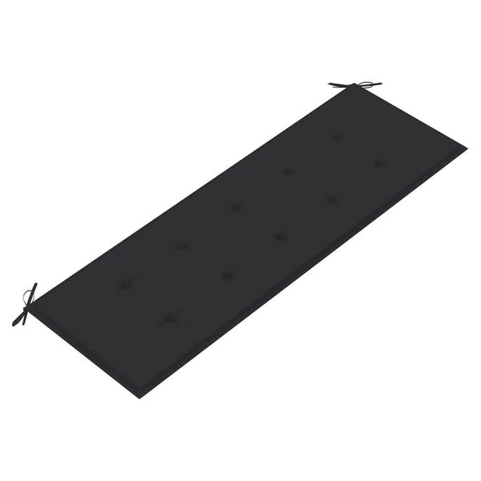 Bancă Batavia cu pernă antracit, 150 cm, lemn masiv de tec - WALTI WALTI