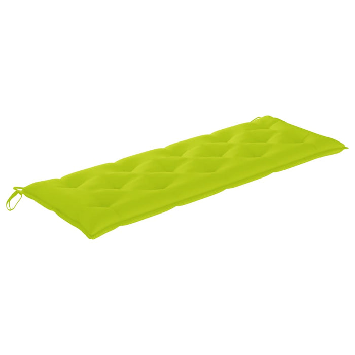Bancă Batavia cu pernă verde aprins, 150 cm, lemn masiv tec - WALTI WALTI