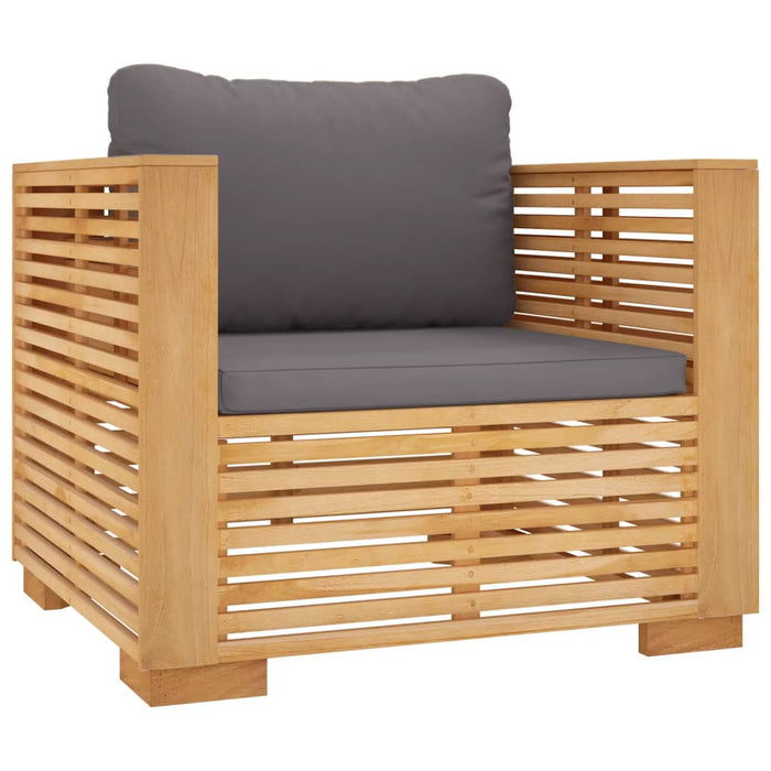 Set mobilier grădină cu perne, 5 piese, lemn masiv de tec - WALTI WALTI