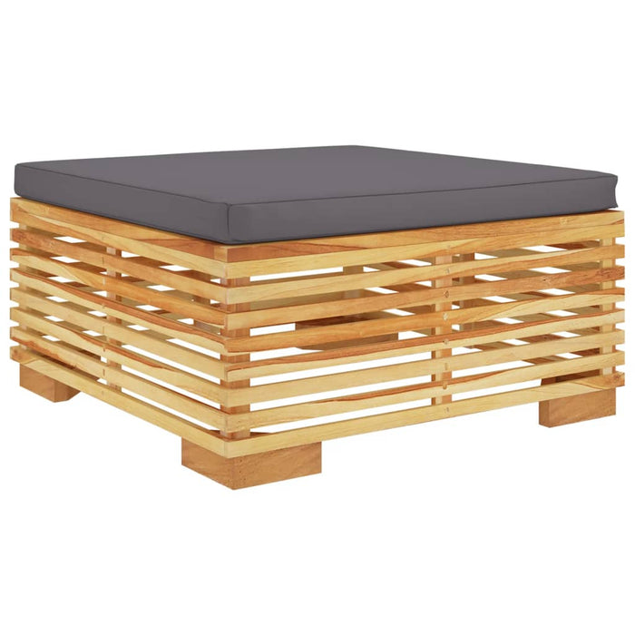 Set mobilier grădină cu perne, 3 piese, lemn masiv de tec WALTI