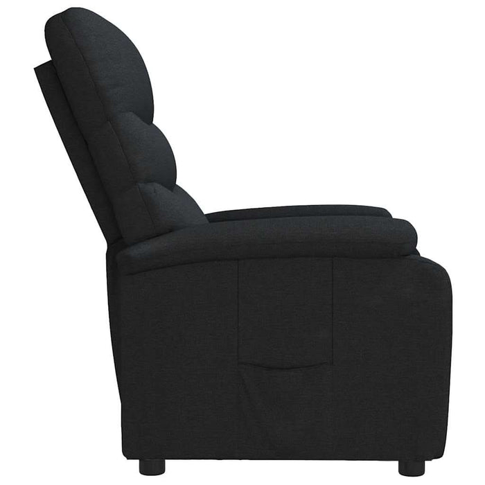Fotoliu rabatabil, negru, material textil - WALTI WALTI