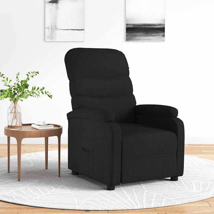 Fotoliu rabatabil, negru, material textil - WALTI WALTI