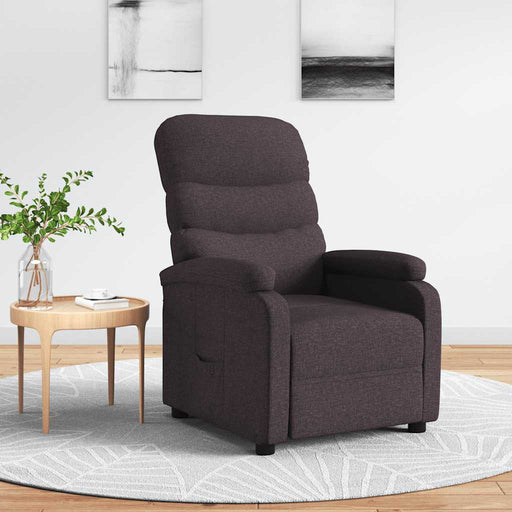 Fotoliu rabatabil, maro închis, material textil - WALTI WALTI