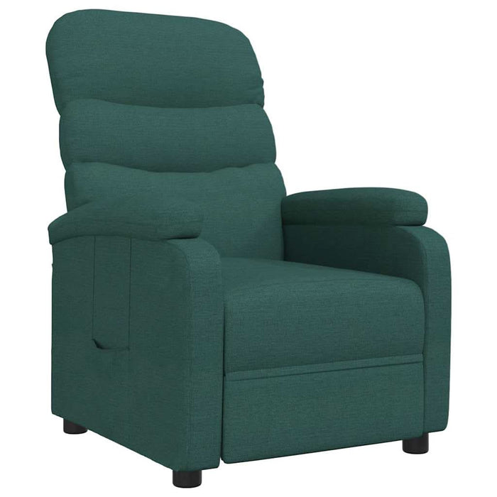 Fotoliu rabatabil, verde închis, material textil - WALTI WALTI
