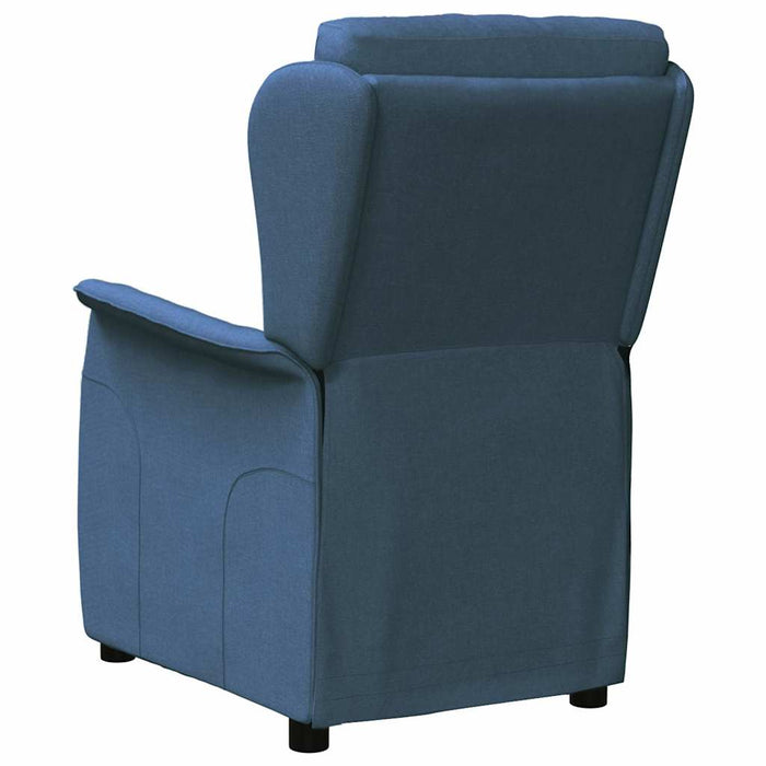 Fotoliu rabatabil, albastru, material textil WALTI