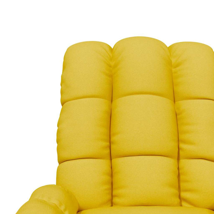 Fotoliu rabatabil, galben, material textil WALTI