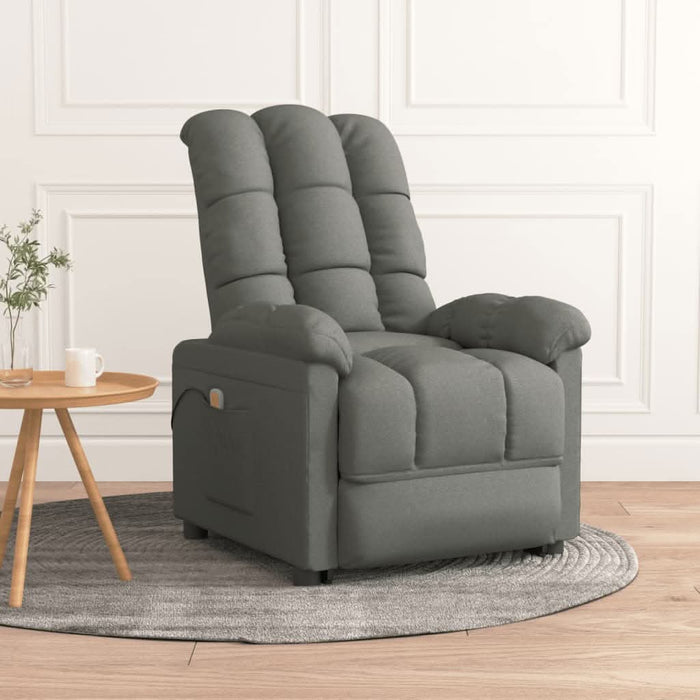 Fotoliu de masaj, gri închis, material textil - WALTI WALTI