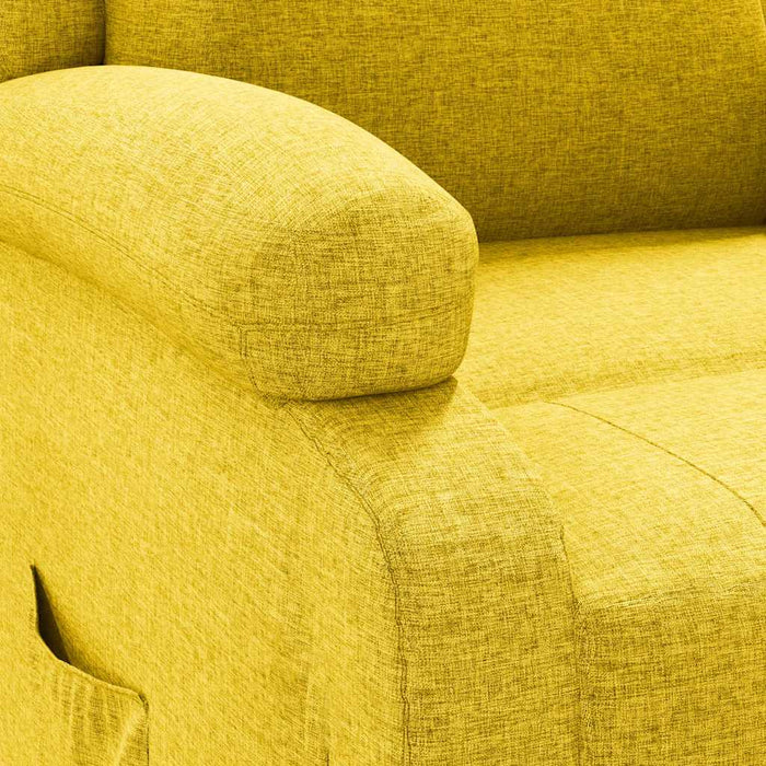 Fotoliu rabatabil, galben, material textil - WALTI WALTI