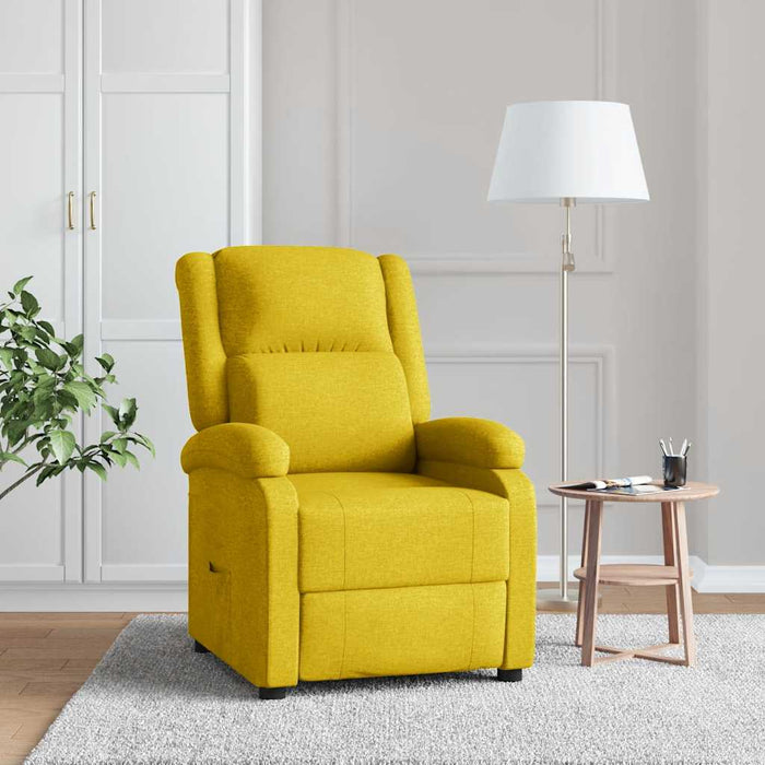 Fotoliu rabatabil, galben, material textil - WALTI WALTI