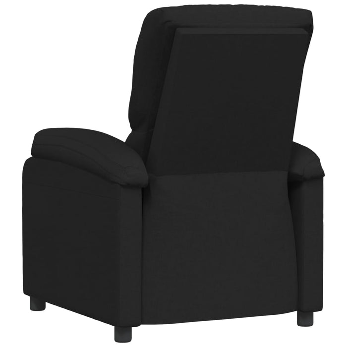 Fotoliu rabatabil, negru, material textil WALTI