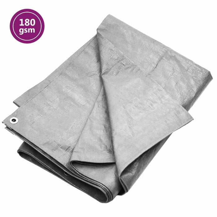Prelată 180 g/m², gri, 4x6 m, HDPE - WALTI WALTI