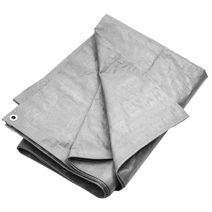 Prelată 180 g/m², gri, 8x12 m, HDPE - WALTI WALTI
