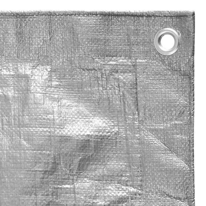 Prelată 180 g/m², gri, 8x12 m, HDPE - WALTI WALTI