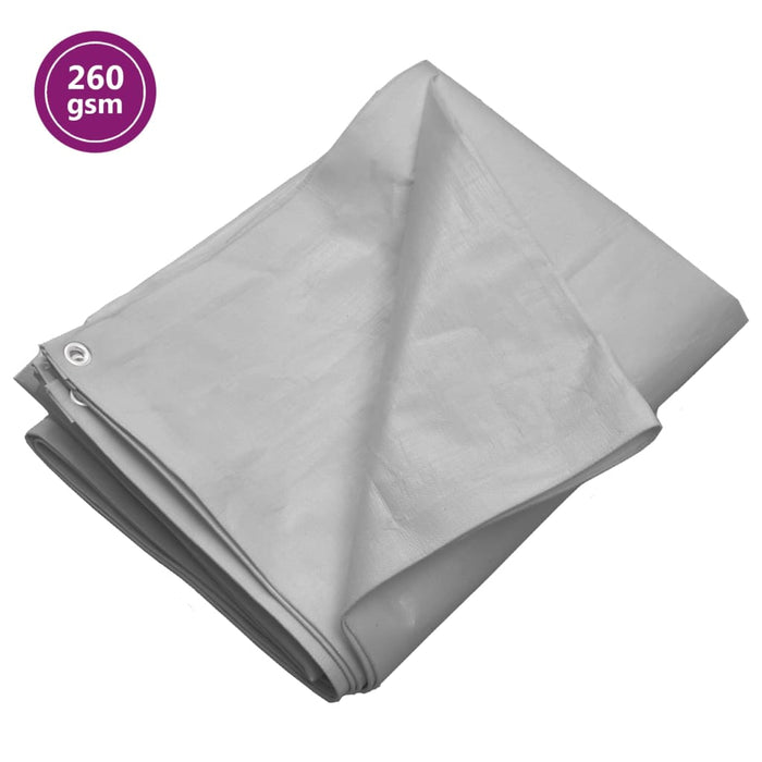 Prelată 260 g/m², gri, 3x3 m, HDPE - WALTI WALTI