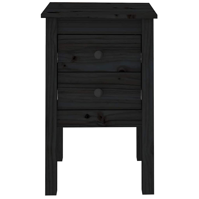 Noptiere, 2 buc., negru, 40x35x61,5 cm, lemn masiv de pin WALTI