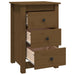 Noptiere, 2 buc, maro miere, 40x35x61,5 cm, lemn masiv de pin - WALTI WALTI