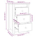 Noptiere, 2 buc, maro miere, 40x35x61,5 cm, lemn masiv de pin - WALTI WALTI