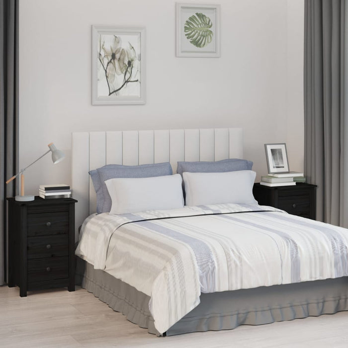 Noptiere, 2 buc., negru, 40x35x61,5 cm, lemn masiv de pin WALTI