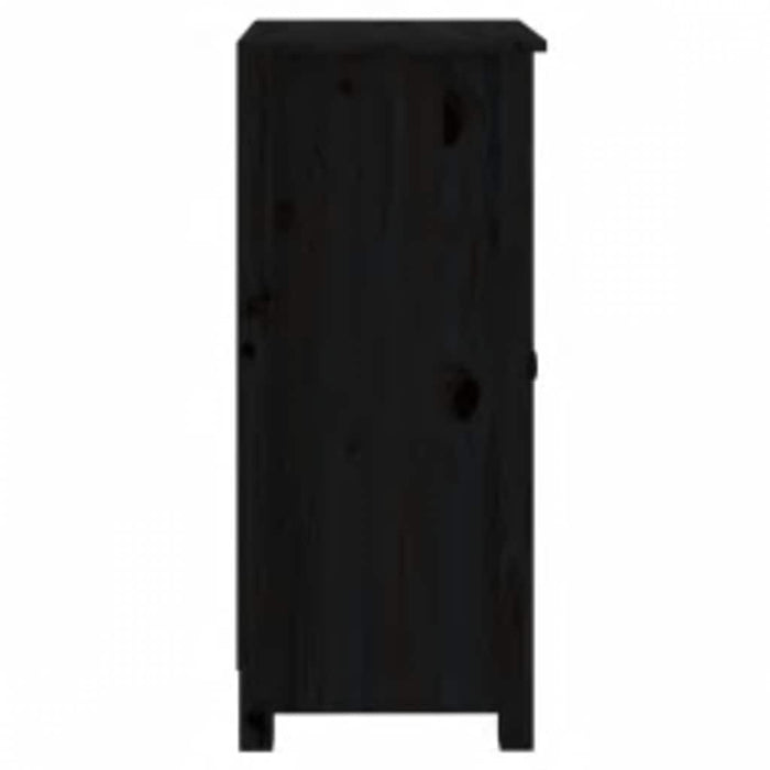 Servante, 2 buc., negru, 39x35x80 cm, lemn masiv de pin - WALTI WALTI