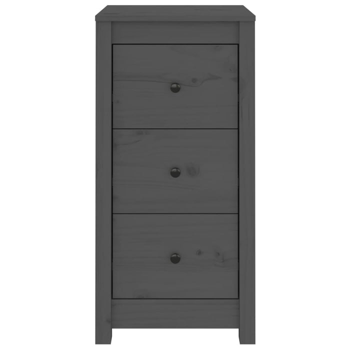 Servante, 2 buc., gri, 40x35x80 cm, lemn masiv de pin - WALTI WALTI
