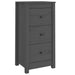 Servante, 2 buc., gri, 40x35x80 cm, lemn masiv de pin - WALTI WALTI
