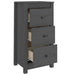 Servante, 2 buc., gri, 40x35x80 cm, lemn masiv de pin - WALTI WALTI