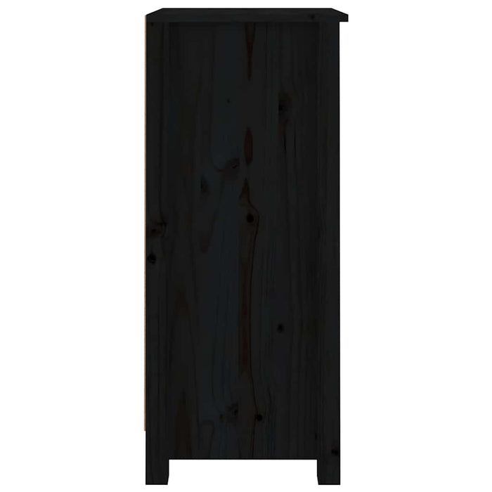 Servante, 2 buc., negru, 40x35x80 cm, lemn masiv de pin - WALTI WALTI