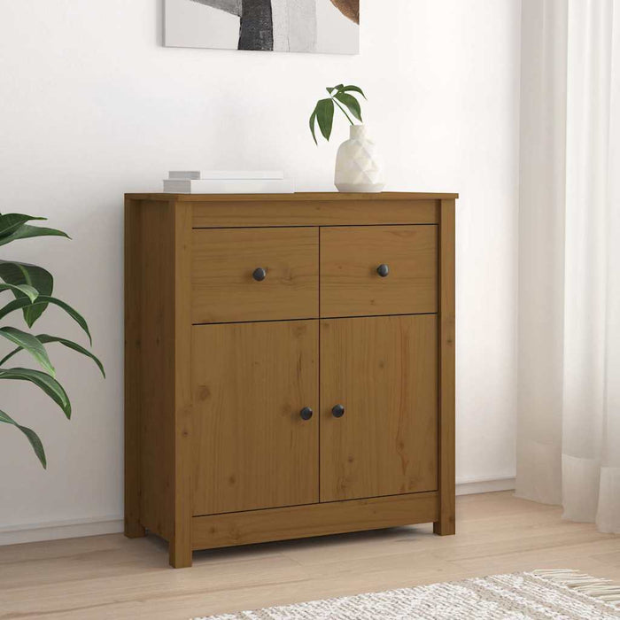 Servantă, maro miere, 70x35x80 cm, lemn masiv de pin WALTI