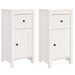 Servante, 2 buc., alb, 40x35x80 cm, lemn masiv de pin - WALTI WALTI