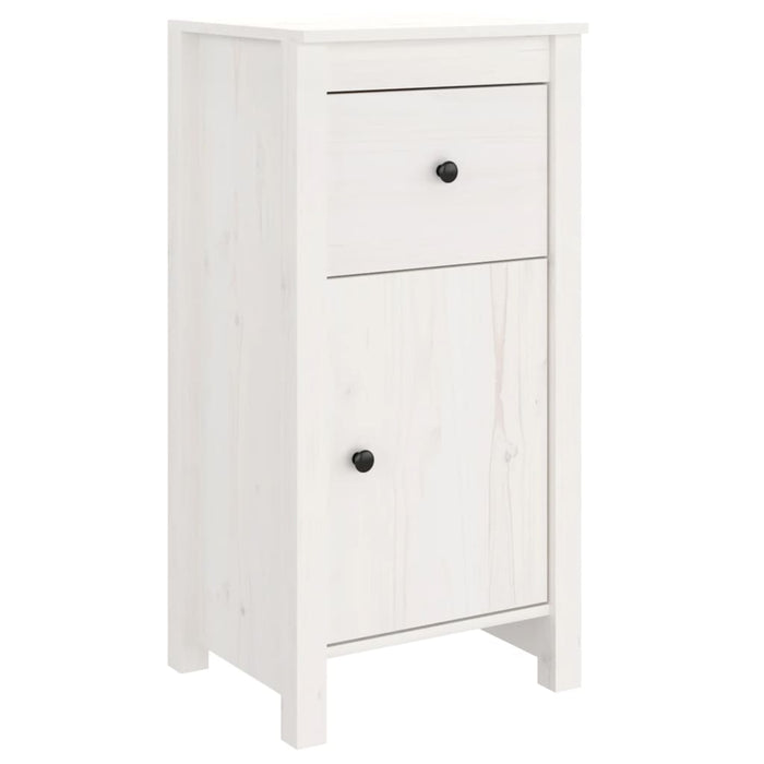 Servante, 2 buc., alb, 40x35x80 cm, lemn masiv de pin - WALTI WALTI