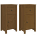 Servante, 2 buc., maro miere, 40x35x80 cm, lemn masiv de pin - WALTI WALTI