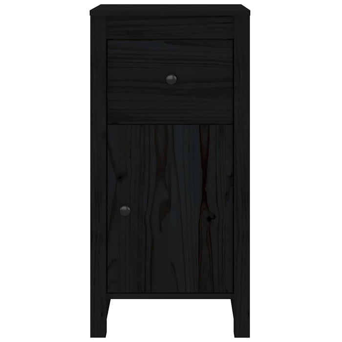 Servante, 2 buc., negru, 40x35x80 cm, lemn masiv de pin - WALTI WALTI