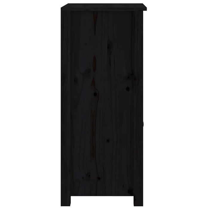 Servante, 2 buc., negru, 40x35x80 cm, lemn masiv de pin - WALTI WALTI