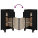 Servante, 2 buc., negru, 40x35x80 cm, lemn masiv de pin - WALTI WALTI