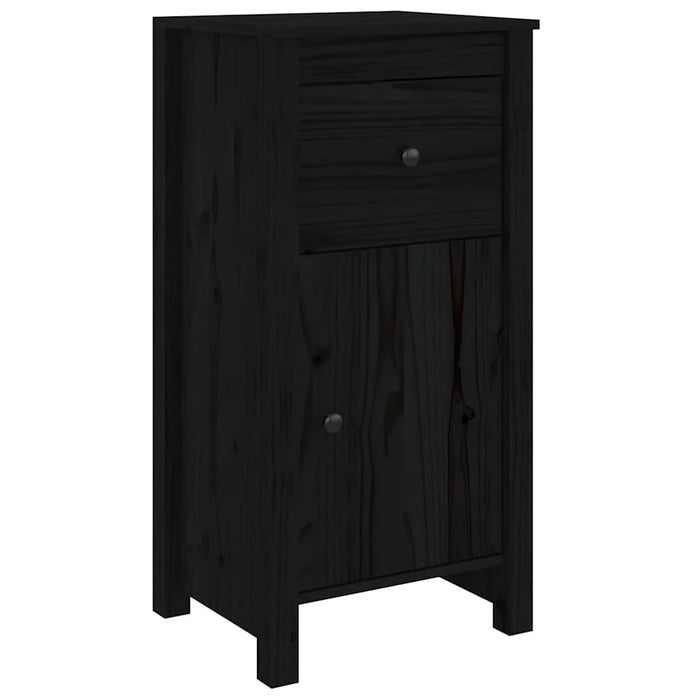 Servante, 2 buc., negru, 40x35x80 cm, lemn masiv de pin - WALTI WALTI