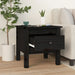 Mese laterale, 2 buc., negru, 40x40x39 cm, lemn masiv de pin - WALTI WALTI