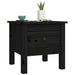 Mese laterale, 2 buc., negru, 40x40x39 cm, lemn masiv de pin - WALTI WALTI