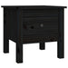 Mese laterale, 2 buc., negru, 40x40x39 cm, lemn masiv de pin - WALTI WALTI