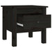 Mese laterale, 2 buc., negru, 40x40x39 cm, lemn masiv de pin - WALTI WALTI