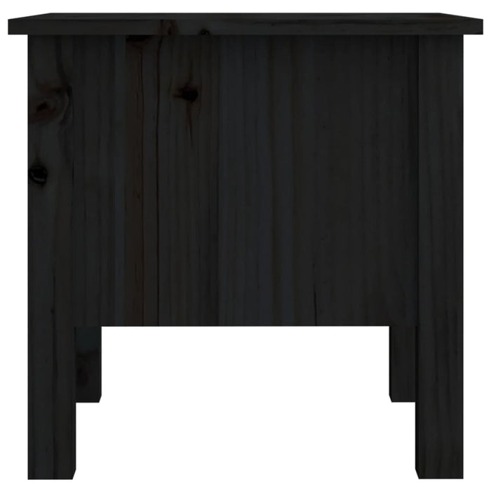 Mese laterale, 2 buc., negru, 40x40x39 cm, lemn masiv de pin - WALTI WALTI