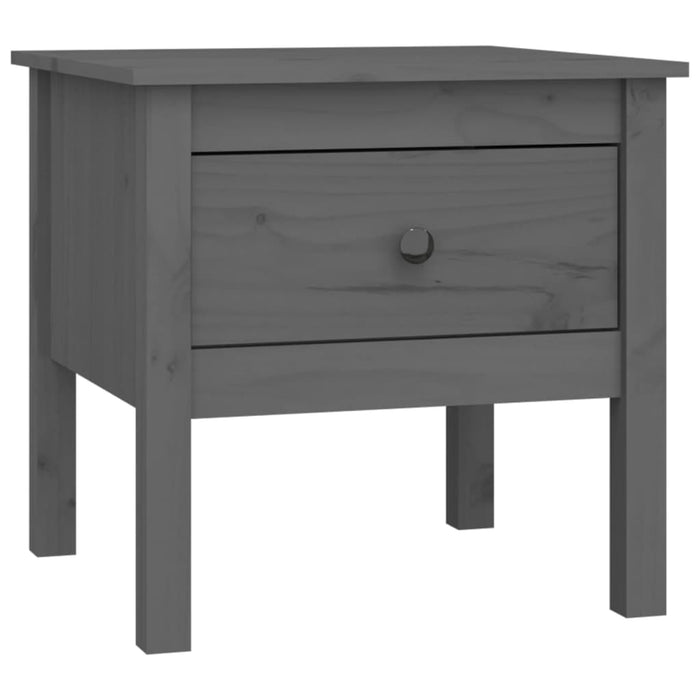 Mese laterale, 2 buc., gri, 50x50x49 cm, lemn masiv de pin - WALTI WALTI
