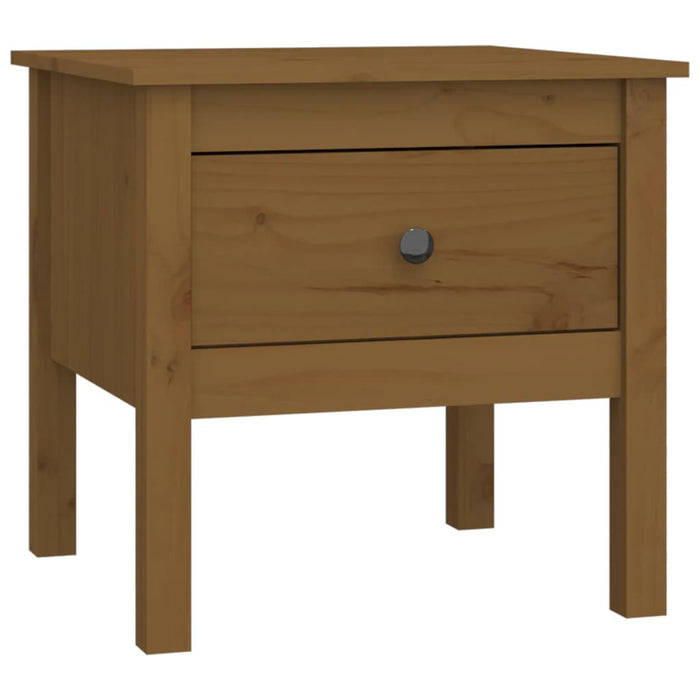 Mese laterale 2 buc. maro miere 50x50x49 cm lemn masiv de pin - WALTI WALTI