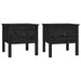 Mese laterale, 2 buc., negru, 50x50x49 cm, lemn masiv de pin - WALTI WALTI